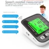 Easy-Use Automatic Upper Arm Blood Pressure Meter - Home Sphygmomanometer for Arterial Pressure Check