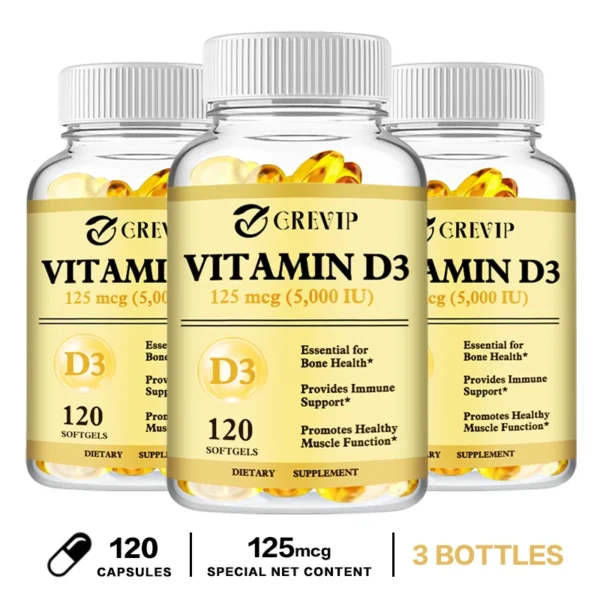 Vitamin D3 - Promotes Healthy Muscle Function and Immune Support