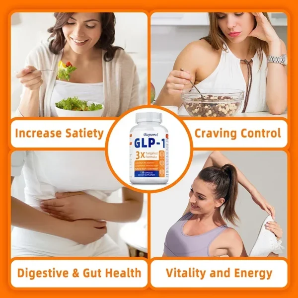 GLP-1 Supplement - Promote Metabolism, Enhance Intestinal Health, Control Appetite, Improve Immune Function, Anti-oxidationSuppl