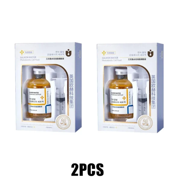 Skin Rejuvenation Essence Korean Salmon Wrinkle Serum Strengthen Skin Barrier Function 24 Hours Continuous Hydration Fiming Care