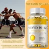 Vitamin D3 + K2 Capsules - Supports Circulation, for Bone, Joint, Teeth and Skin & Immune HealthSupplement