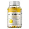 Vitamin D3 + K2 Capsules - Supports Circulation, for Bone, Joint, Teeth and Skin & Immune HealthSupplement