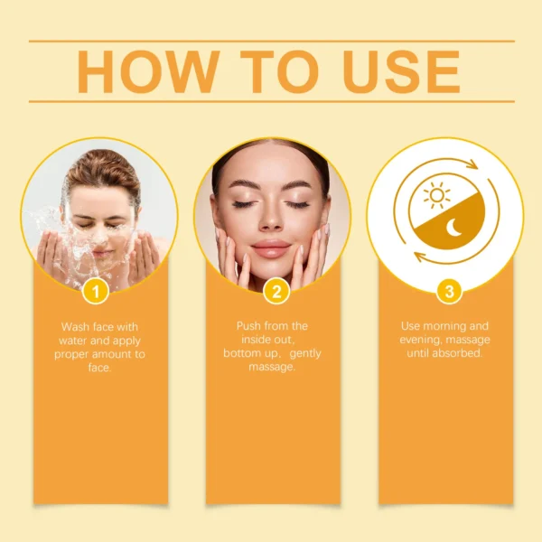 Turmeric Brightening Cream Fade Dark Spots Remove Pigmentation Smooth Fine Lines Lightening Lifting Moisturizing VC Facial Cream