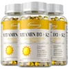 Vitamin D3 + K2 Capsules - Supports Circulation, for Bone, Joint, Teeth and Skin & Immune HealthSupplement