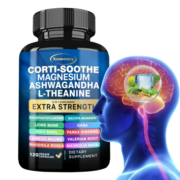 Corti-Soothe Supplement - Helps Lower Cortisol, Support Adrenal Health, Replenish Energy, Relaxation and Deep Sleep