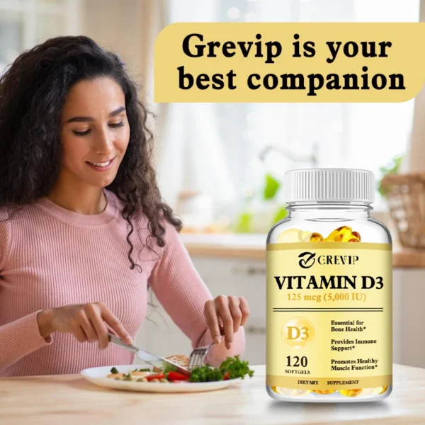 Vitamin D3 - Promotes Healthy Muscle Function and Immune Support