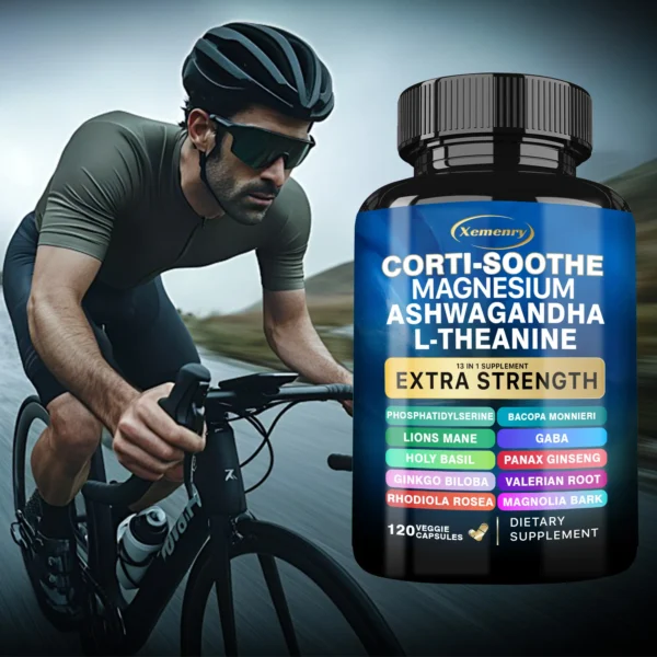 Corti-Soothe Supplement - Helps Lower Cortisol, Support Adrenal Health, Replenish Energy, Relaxation and Deep Sleep