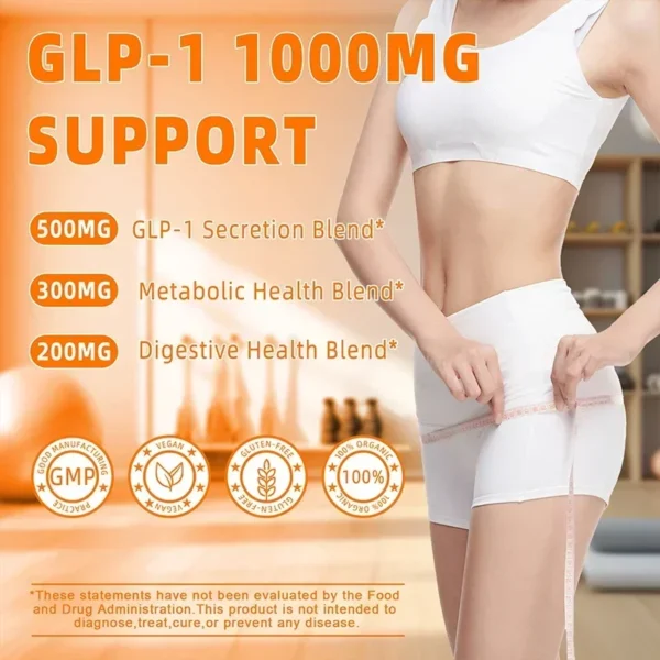 GLP-1 Supplement - Promote Metabolism, Enhance Intestinal Health, Control Appetite, Improve Immune Function, Anti-oxidationSuppl