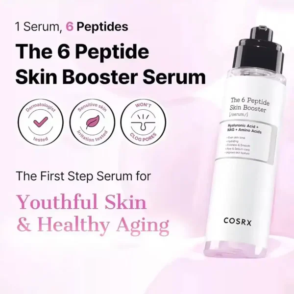 COSRX The 6 Peptide Skin Booster 150ml Firming Brightening Essence With Niacinamide Hyaluronic Acid For All Skin Types Face Care