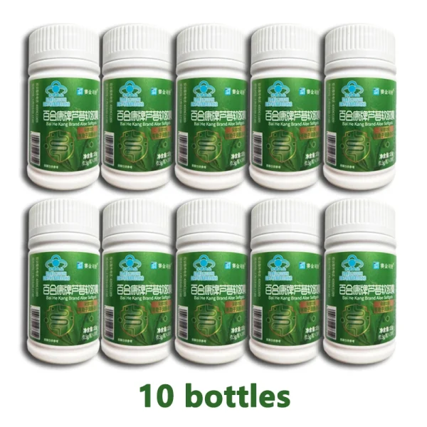 Constipation adjust Relief Improve Gut Non-laxative Aloe Vera Capsules TO KEEP SKIN HEALTHY CFDA Approved Non-GMO
