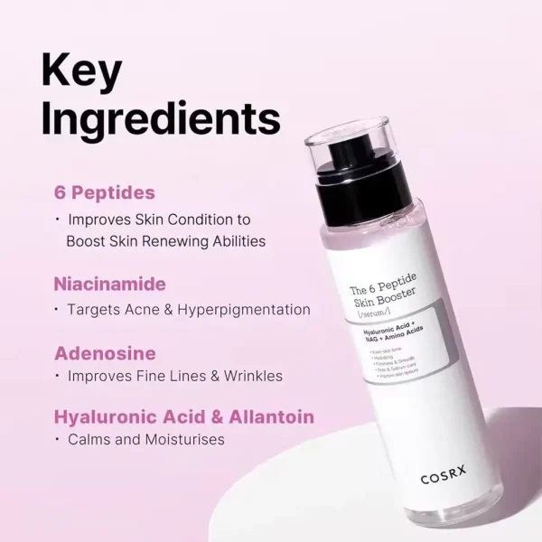 COSRX The 6 Peptide Skin Booster 150ml Firming Brightening Essence With Niacinamide Hyaluronic Acid For All Skin Types Face Care