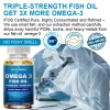 Alxfresh Wild Caught Omega 3 Fish Oil– 120/60 Soft Gels –3600mg High EPA 1300mg DHA 900mg Non-GMO Gluten Free Dietery Supplement